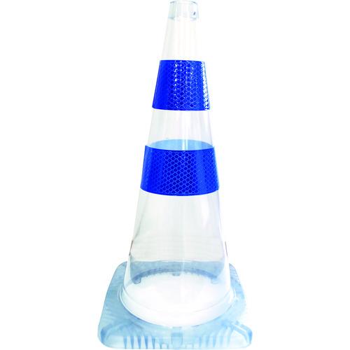 (送料別途)(直送品)グリーンクロス 安全コーン まる見えコーン 青反射 1105230104