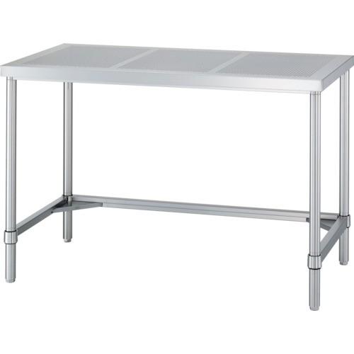 (直送品)シンコー ステンレス作業台パンチング天板三方枠 間口900×奥行750×高さ800 PWT...