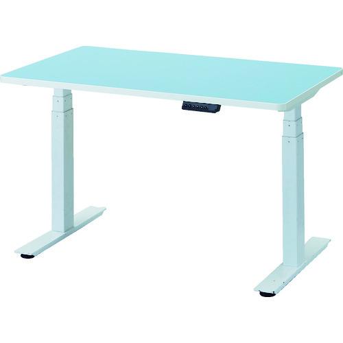 (運賃見積り)(直送品)TRUSCO リノリューム天板 電動昇降式ワークデスク 1200×750×6...