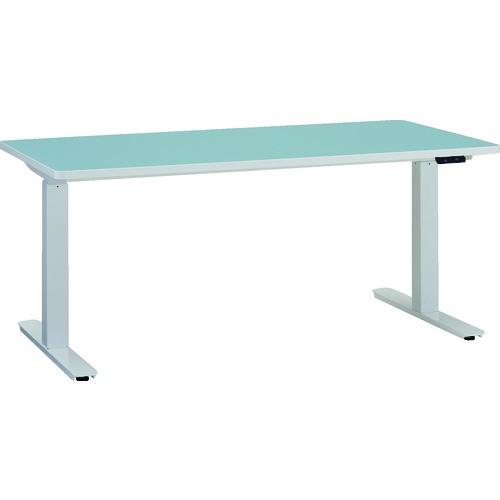 (運賃見積り)(直送品)TRUSCO リノリューム天板 電動昇降式ワークデスク 1500×750×6...