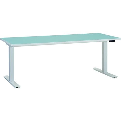 (運賃見積り)(直送品)TRUSCO リノリューム天板 電動昇降式ワークデスク 1800×750×6...