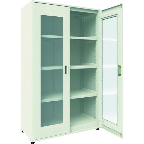 (個別送料2000円)(直送品)TRUSCO M3型ユニット中量棚 両開きアクリル扉・背・側パネル付...