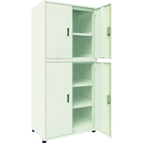 (個別送料2000円)(直送品)TRUSCO M3型ユニット中量棚 4枚扉・背・側パネル付 H210...