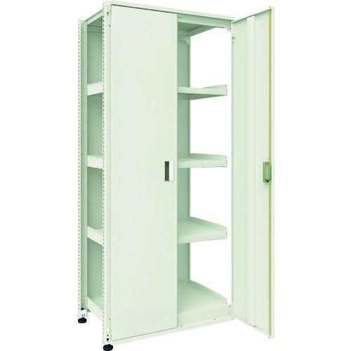 (個別送料2000円)(直送品)TRUSCO M3型ユニット中量棚 両開き扉・背パネル付 H2100...