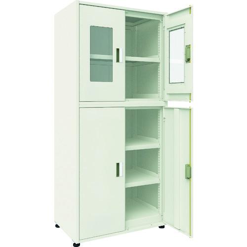 (個別送料2000円)(直送品)TRUSCO M3型ユニット中量棚 上部アクリル4枚扉・背・側パネル...