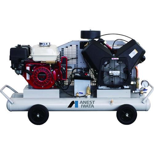 (送料別途)(直送品)アネスト岩田 軽便形コンプレッサ 1.5KW エンジン駆動 PLUE15C-1...