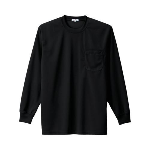 吸汗速乾クールコンフォート 長袖Tシャツ男女兼用 ブラック SS AZ-10575-010-SS ア...