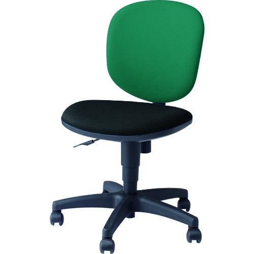 (送料別途)(直送品)ナイキ 事務用チェア 背:グリーン/座:ブラック 肘なし SER510F-GR...