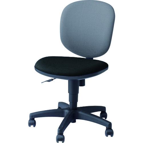 (送料別途)(直送品)ナイキ 事務用チェア 背:グレー/座:ブラック 肘なし SER510F-GLB