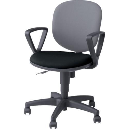 (送料別途)(直送品)ナイキ 事務用チェア 背:グレー/座:ブラック 固定肘付 SER511F-GL...