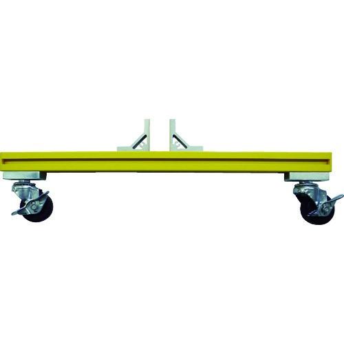 (送料別途)(直送品)TRUSCO アルミ安全フェンス用T字型脚キャスター付 イエロー AFKC-Y