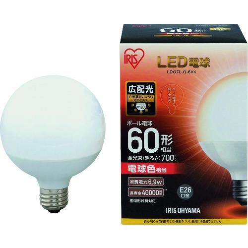IRIS LED電球 ボール電球タイプ 60形相当 電球色 700lm LDG7L-G-6V4