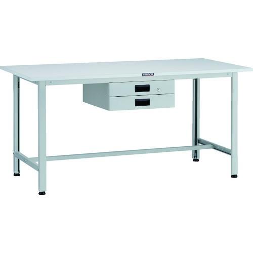 (直送品)TRUSCO AO型軽量作業台 1500X600 薄型2段引出付 AO-1560UDK2