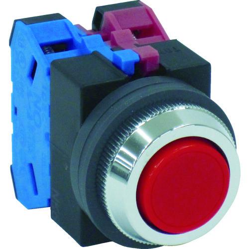 IDEC Φ25丸平形押しボタンスイッチ ABS111NR