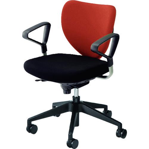 (送料別途)(直送品)ウチダ 「エポチェア」 ローバック リング肘付き 布 テラコッタ 5-340-...