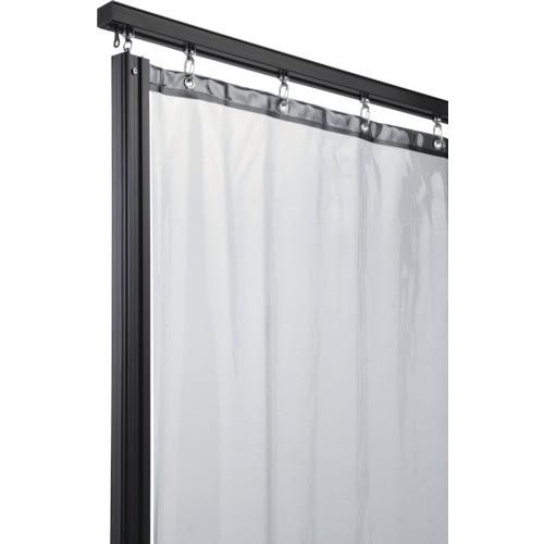 (送料別途)(直送品)岡田 カーテンレール D40カーブレール800×800×500Rアルミ ブラッ...