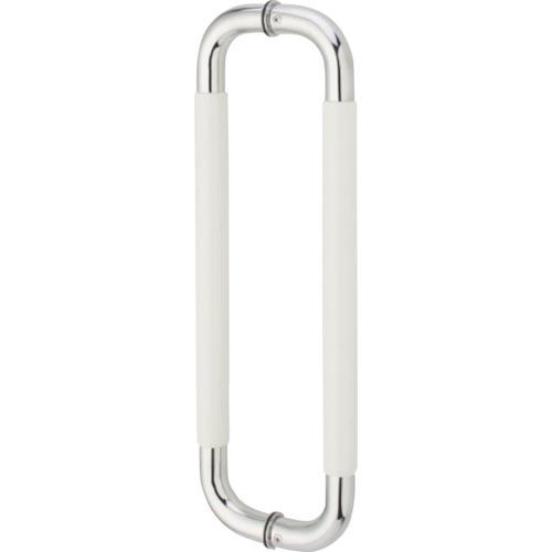 MK ナチュラルO型ハンドル 30ΦX450mm 鏡面クローム ホワイト W-5000-45S