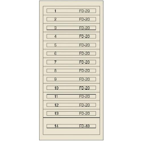 (送料別途)(直送品)ヴィドマー ファインキャビネットFC-300U(塗装色:グリーン) FC-30...