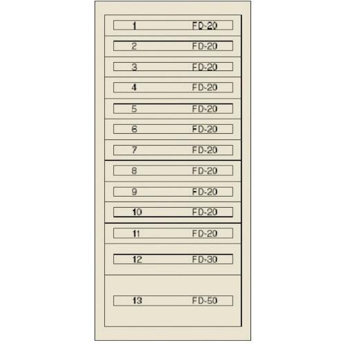 (送料別途)(直送品)ヴィドマー ファインキャビネットFC-300S(塗装色:グリーン) FC-30...