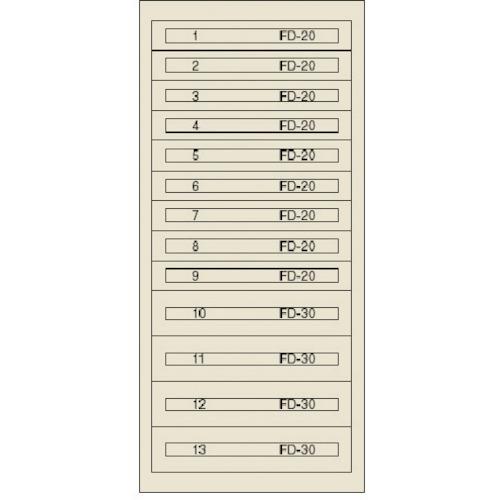 (送料別途)(直送品)ヴィドマー ファインキャビネットFC-300Q(塗装色:グリーン) FC-30...