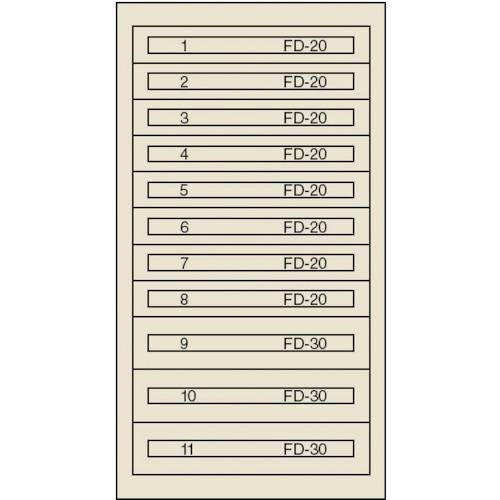 (送料別途)(直送品)ヴィドマー ファインキャビネットFC-250U(塗装色:グリーン) FC-25...
