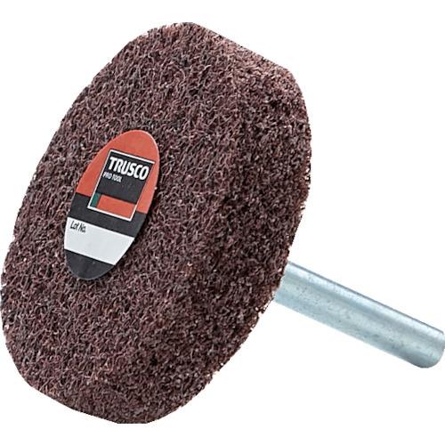 TRUSCO 軸付ナイロンホイール 軸径6mm #320 レッド 5入 TNWJ-50R