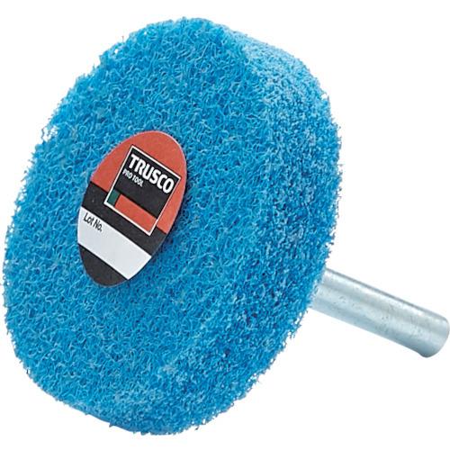 TRUSCO 軸付ナイロンホイール 軸径6mm #600 ブルー 5入 TNWJ-50B