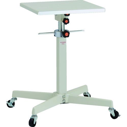 (直送品)TRUSCO ローハイシステムテーブル ジャッキアップ式 400X400 車輪付 TRS-...