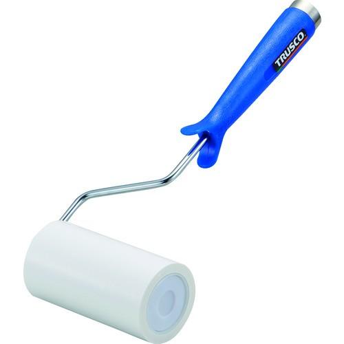 TRUSCO クリーンルーム用粘着ローラー4インチ用ハンドル 粘着ローラー白1巻付 2重袋入 CNR...