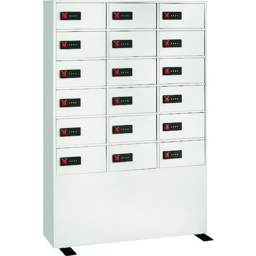 (送料別途)(直送品)エーコー 3列6段ロッカー LK-418 ホワイト LK-418