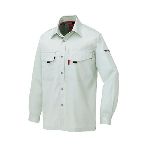 長袖シャツ 薄地 男女兼用 シルバーグレー 5L AZ-5535-004-5L アイトス AITOZ