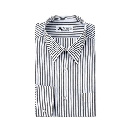 長袖カッターシャツ 5100 ネイビーストライプ 84-39 AZ-43021-884-39 アイト...