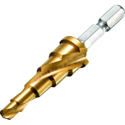 TOP 電動ドリル用ボルト下穴用ステップドリル 5段 穴あけ寸法Φ5.3~13.0 ESD-512B