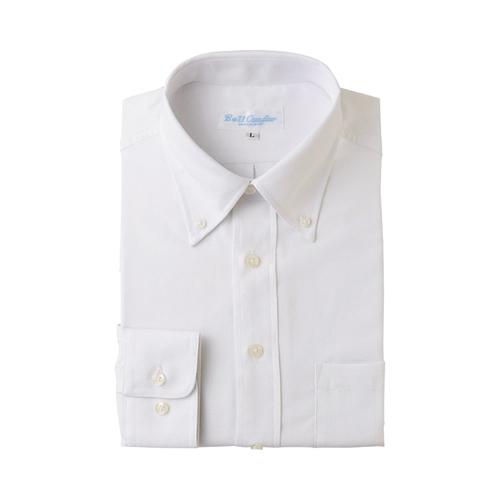 長袖ボタンダウンシャツ ホワイト M AZ-43107-001-M アイトス AITOZ