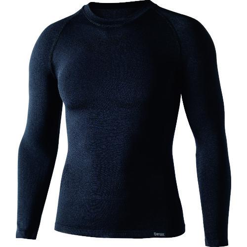 おたふく BTデュアルクロス ロングスリーブクルーネックシャツ ブラック L〜XL JW-592-1...