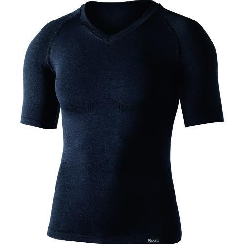 おたふく BTデュアルクロス ショートスリーブVネックシャツ ブラック L〜XL JW-591-11...