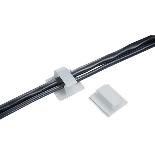 PANDUIT 固定具 コードクリップ ゴム系粘着テープ付き ナチュラル BEC75-A-T