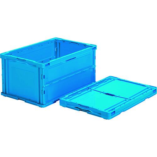 サンコー 折りたたみコンテナー 560060 ペタンコO-75Bブルー SK-PO-O75B-BL