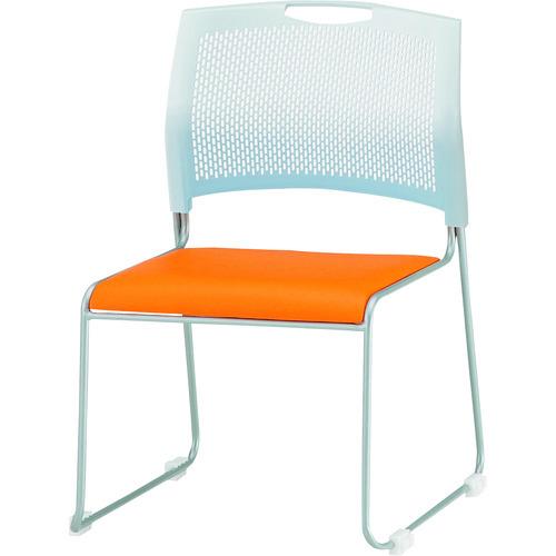 (送料別途)(直送品)TOKIO スタッキングチェア NSW-T10L レザー マンダリンオレンジ ...