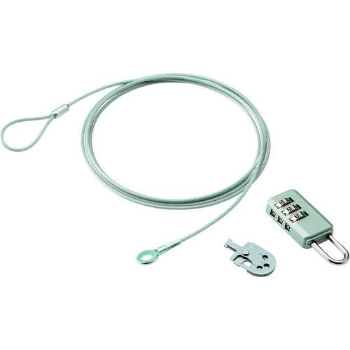 エレコム ノートパソコン&amp;マウスセキュリティロック(ダイヤル式南京錠) ESL-10A