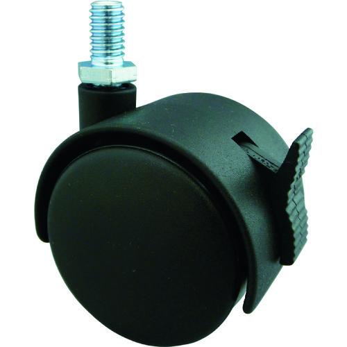 TRUSCO ねじ込み双輪キャスター ナイロン車輪 自在ST付 Φ40 UNC3/8 TDGS-40...