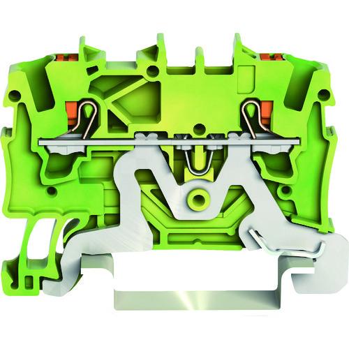 WAGO プッシュボタン操作タイプ スプリング式アース端子台2201シリーズ2線式用 2201-12...