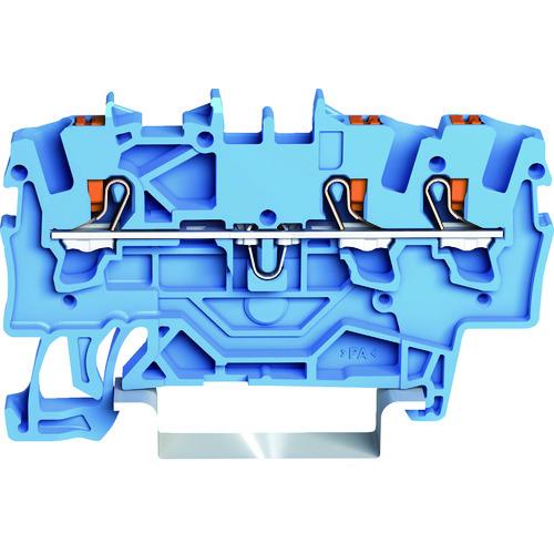 WAGO プッシュボタン操作タイプ スプリング式中継端子台2201シリーズ3線式用 2201-130...