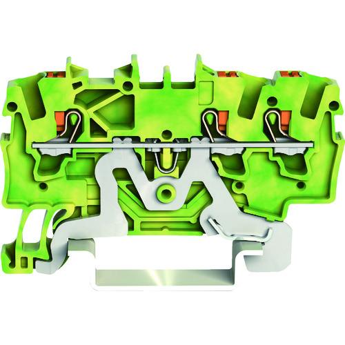 WAGO プッシュボタン操作タイプ スプリング式アース端子台2201シリーズ3線式用 2201-13...