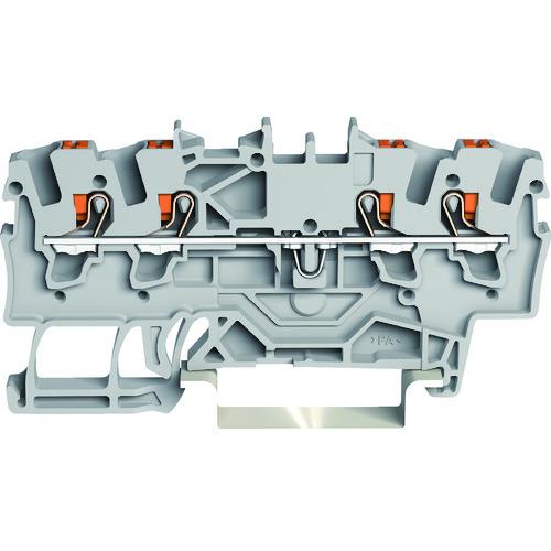 WAGO プッシュボタン操作タイプ スプリング式中継端子台2201シリーズ4線式用 2201-140...