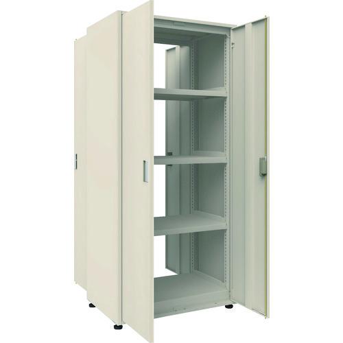 (個別送料2000円)(直送品)TRUSCO M3型ユニット中量棚 両面タイプ 両開き扉 側板付 H...