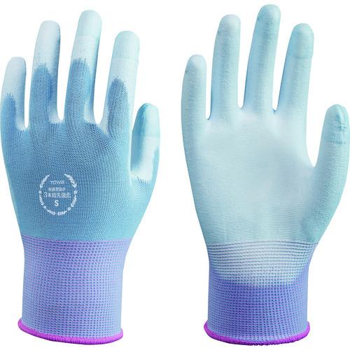 トワロン ウレタン背抜き手袋 快適背抜き3本指先強化3双組 S 858-S