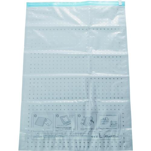 TRUSCO 手押し圧縮袋 Lサイズ 幅45cmX深さ65cm 2枚入 TASB-4565