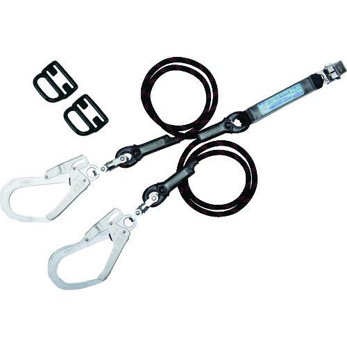 ツヨロン ハーネス用ランヤード ツインGブレード THL-2-GB93SV-33-BK-2R23-B...