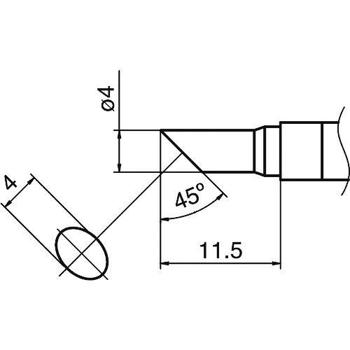 白光 こて先 4C型 T36-C4